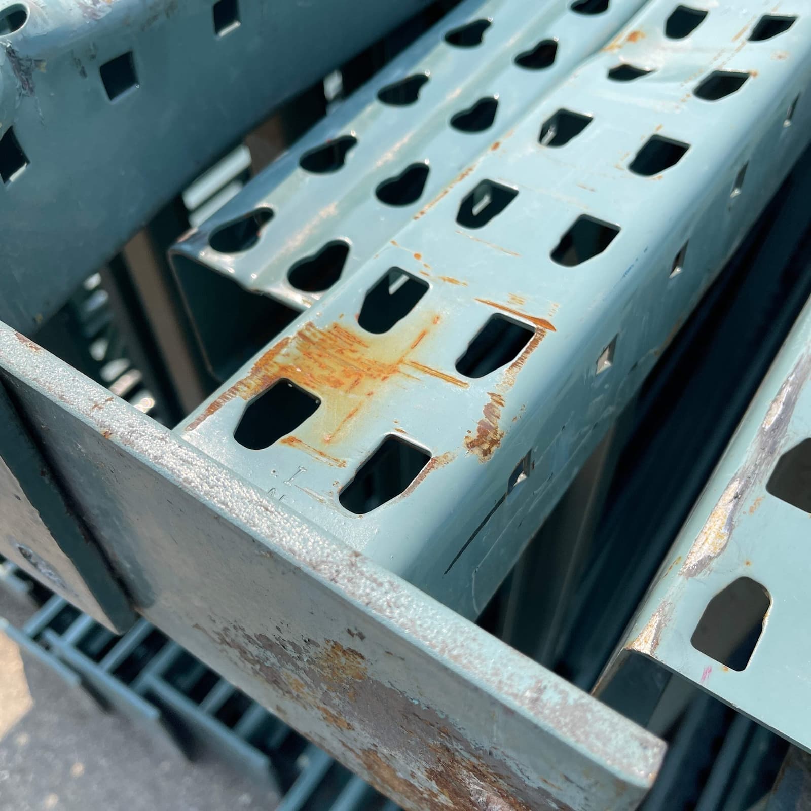 INTERACK Pallet Rack Upright Teardrop Style (Round & Angular) (16ft) 192”H x 42” 6