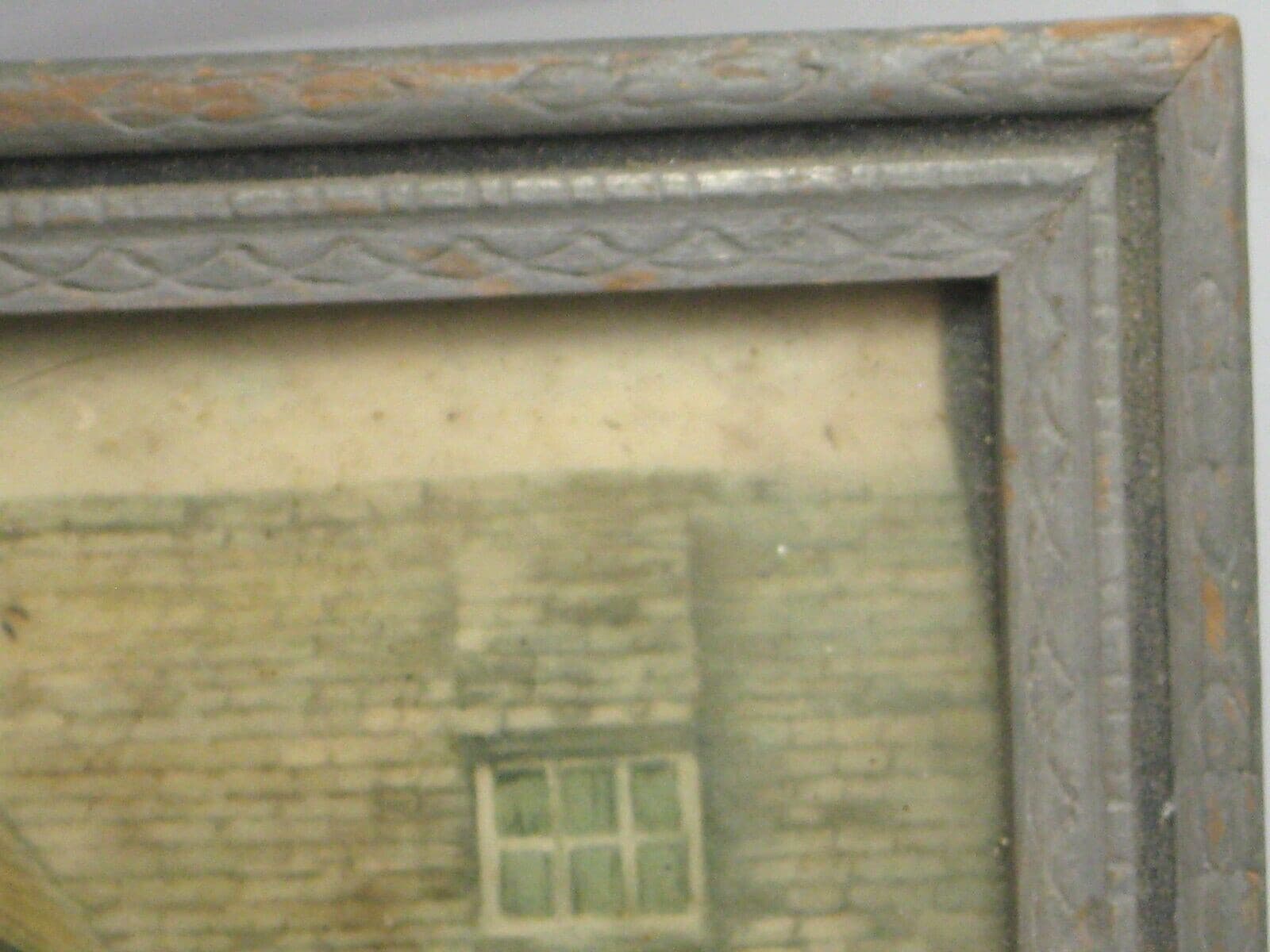 Very Old Fox Hunting Print with Thermometer Hounds Horses Dapple Grey Post Hunt 4