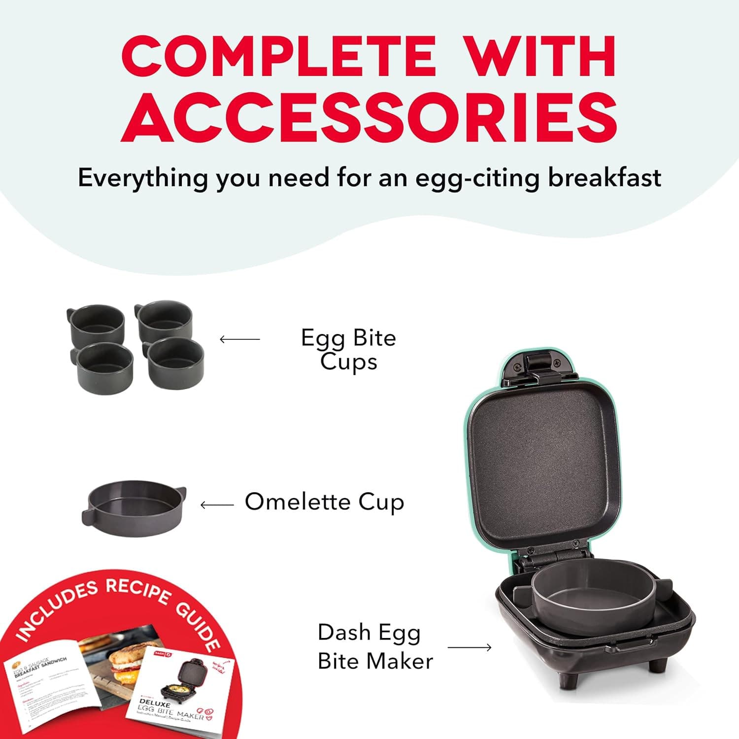 Deluxe Sous Vide Style Egg Bite Maker with Silicone Molds for Breakfast Sandwich 5