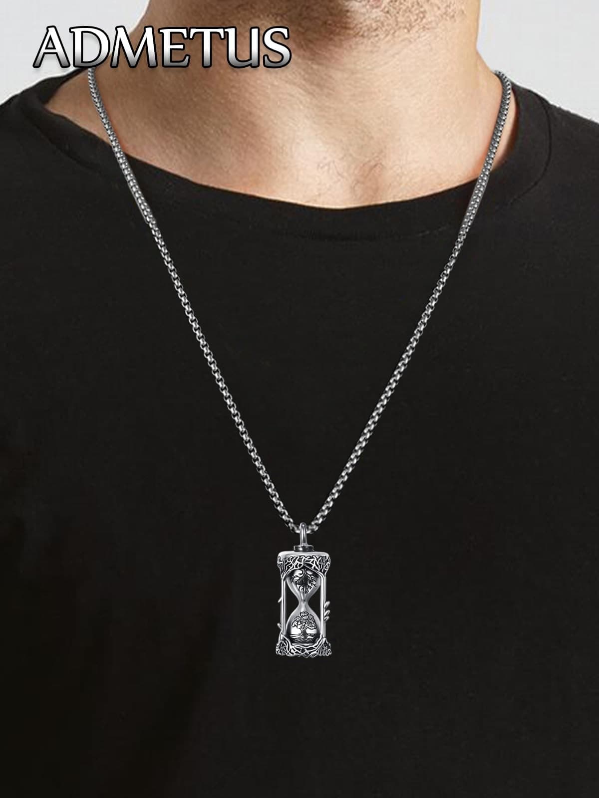 Tree of Life Hourglass Urn Necklaces for Ashes Sterling Silver Cremation Jewe... 3