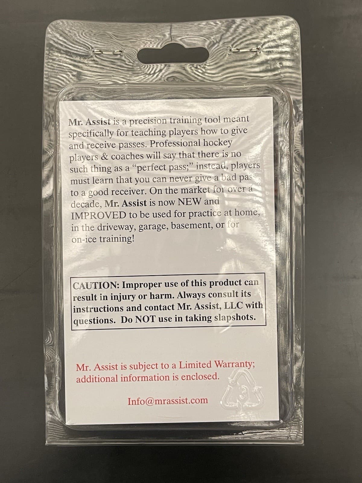 Mr. Assist Hockey Pass Rebounder Training Tool – Precision Passing Aid 2