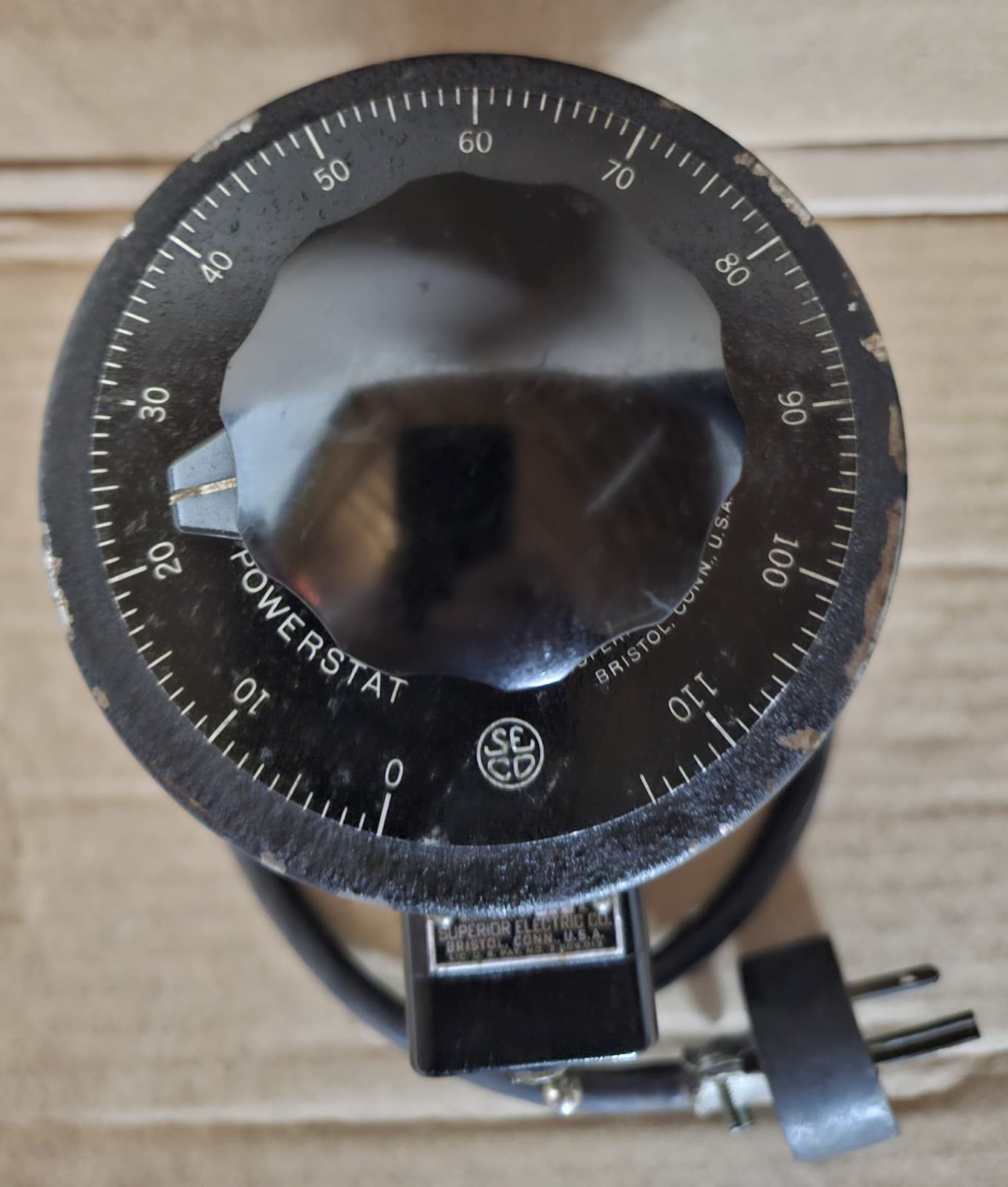 Superior Electric Co. Powerstate Model 116L Variable Transformer, Output 0-115 V 4