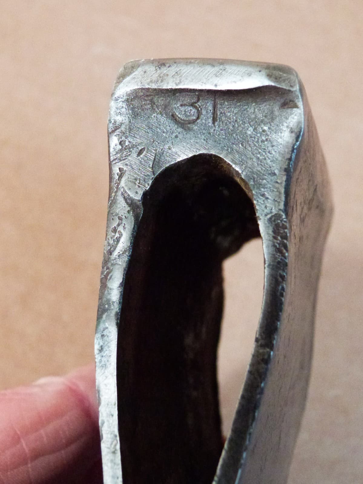 Vtg 3 1/4lb  Axe found in Maine marked S 31 (1931) Spiller -Emerson & Stevens ? 3