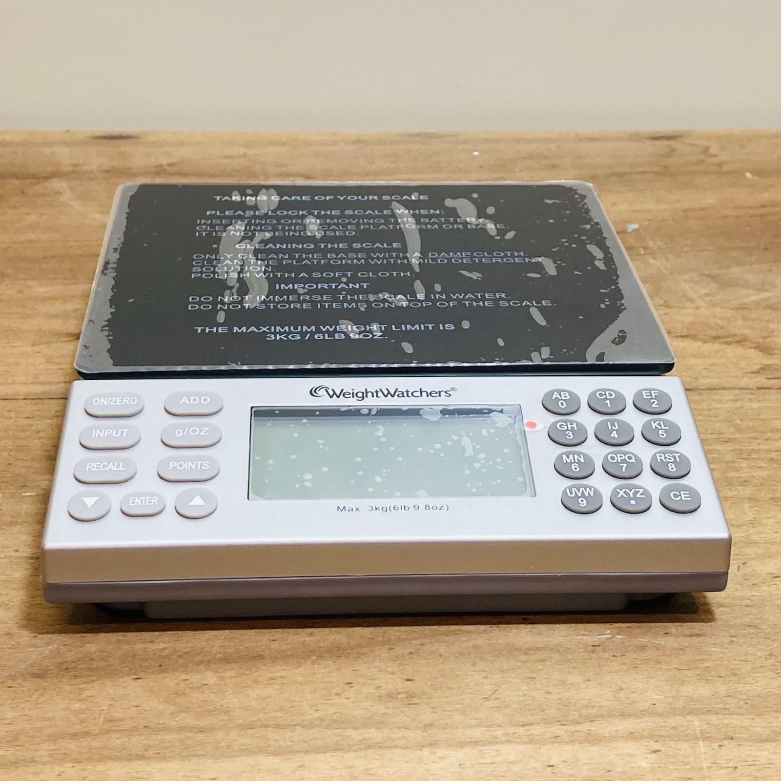 Weight Watchers Electronic Food Scale w/Points Values Database Large Display 4