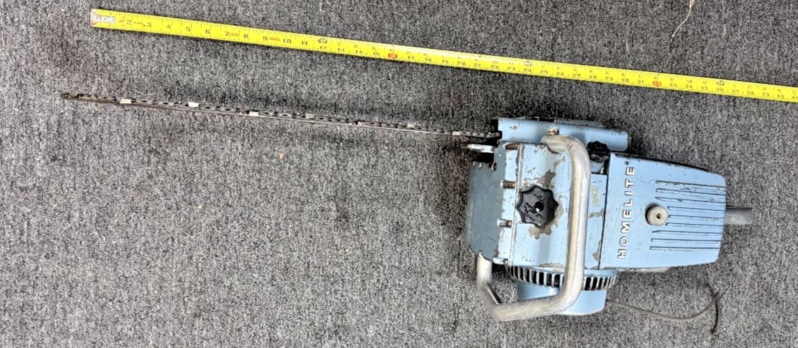 HOMELITE C-5 CHAINSAW, 18" BAR, USA, VINTAGE, UNTESTED