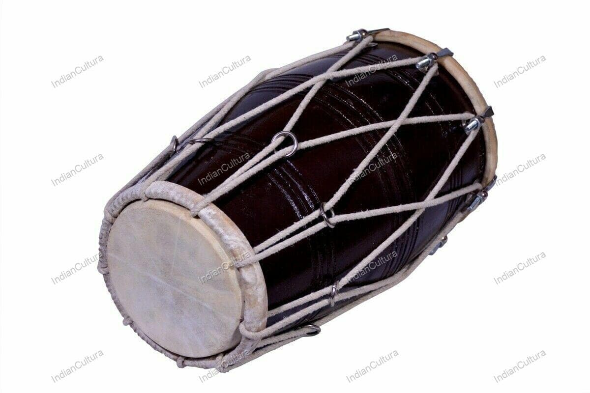 Professional Dholak With Rope For Orchestra With Case Cover 3