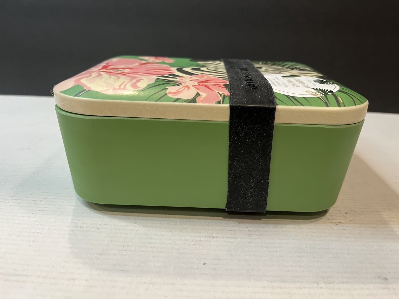 Eco-Friendly Floral & Zebra Bamboo Storage Container Food Safe 3
