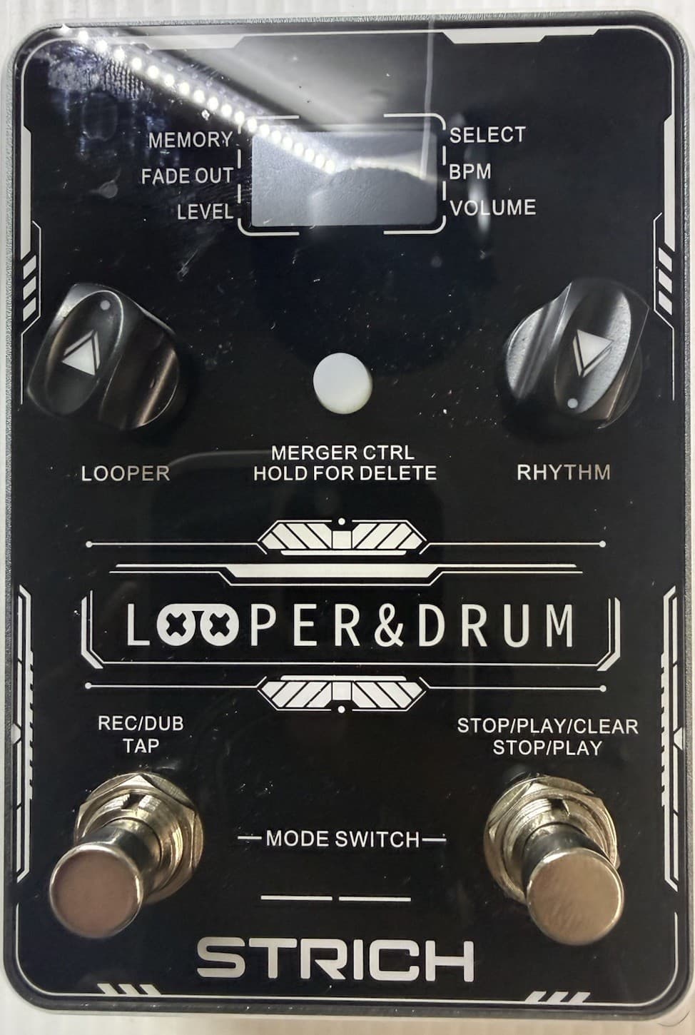 Stereo Looper Pedal Guitar Pedal with Built-in Drum Machine, 100 Diverse Drum  4