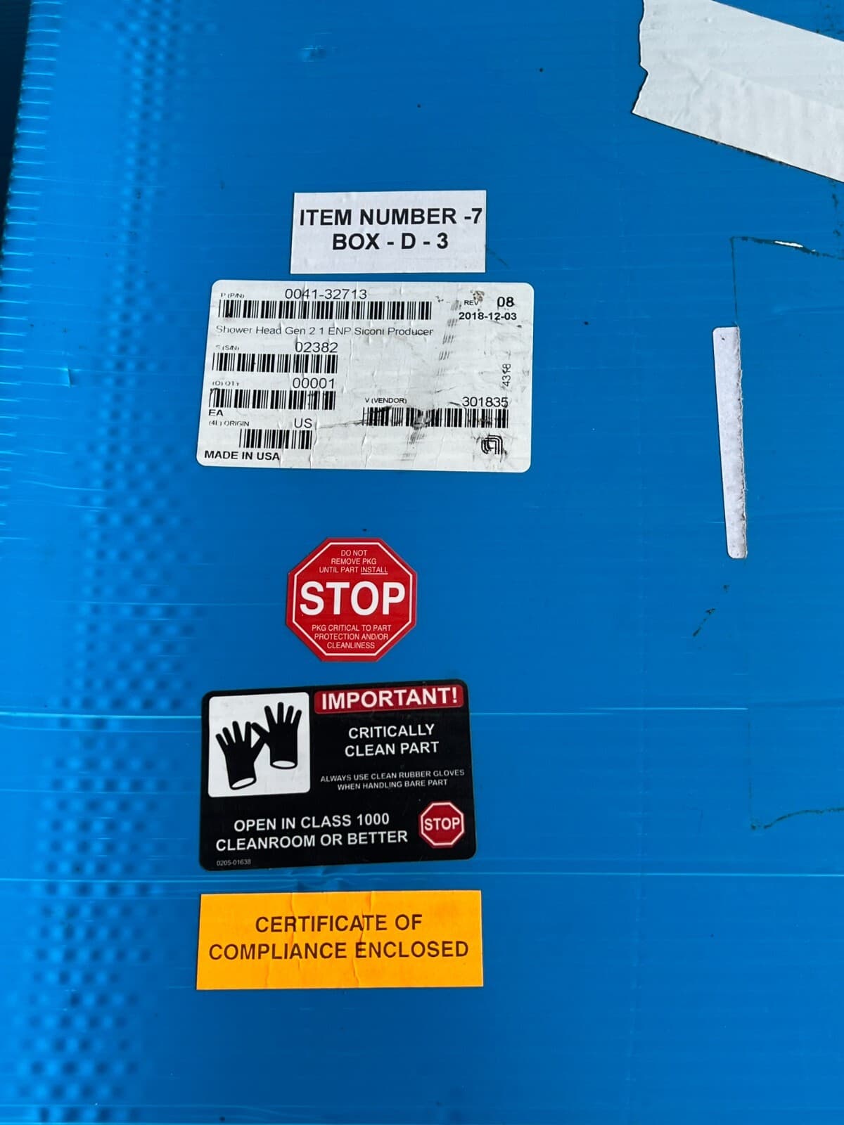 Applied Materials 0041-32713 AMAT Shower Head Gen 2.1 ENP Siconi Producer 6