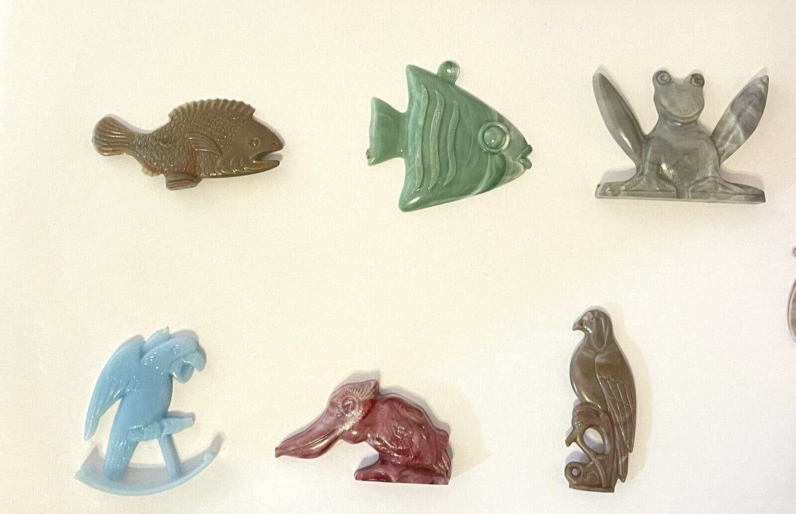 1940-1960 Cracker Jack Prizes 15 Animals Rhino Birds Giraffe Squirrels Fish Dogs 5