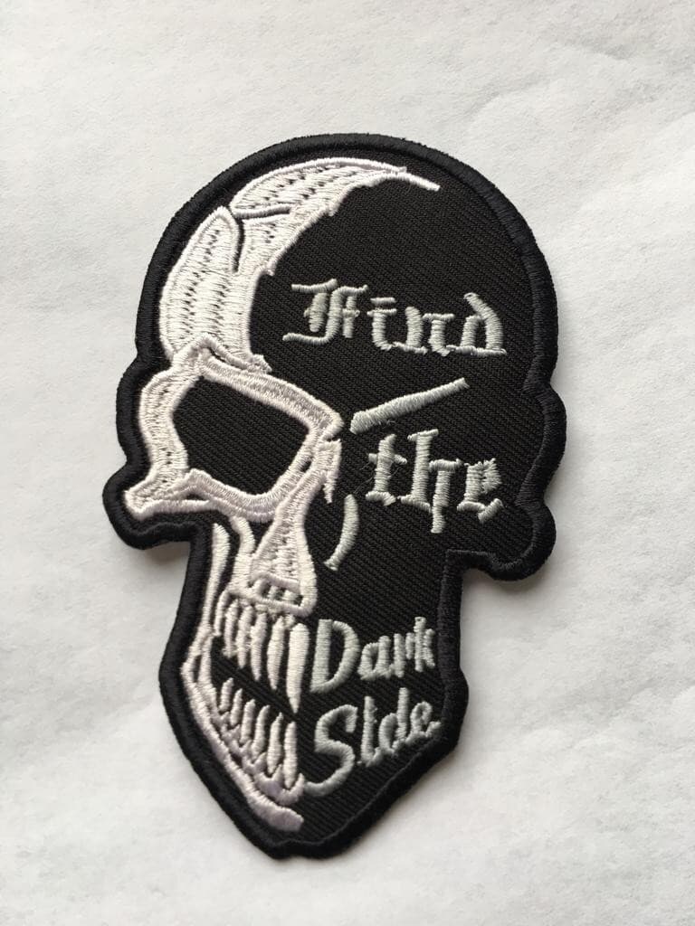 MIND THE DARK SIDE SKULL Hook/Loop Tactical QUALITY PATCH  3 IN 