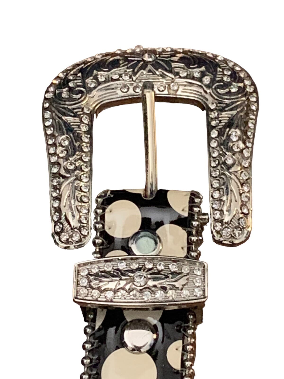 Blazin Roxx Western Bling Belt Polka Dots Girls New Size 26 2