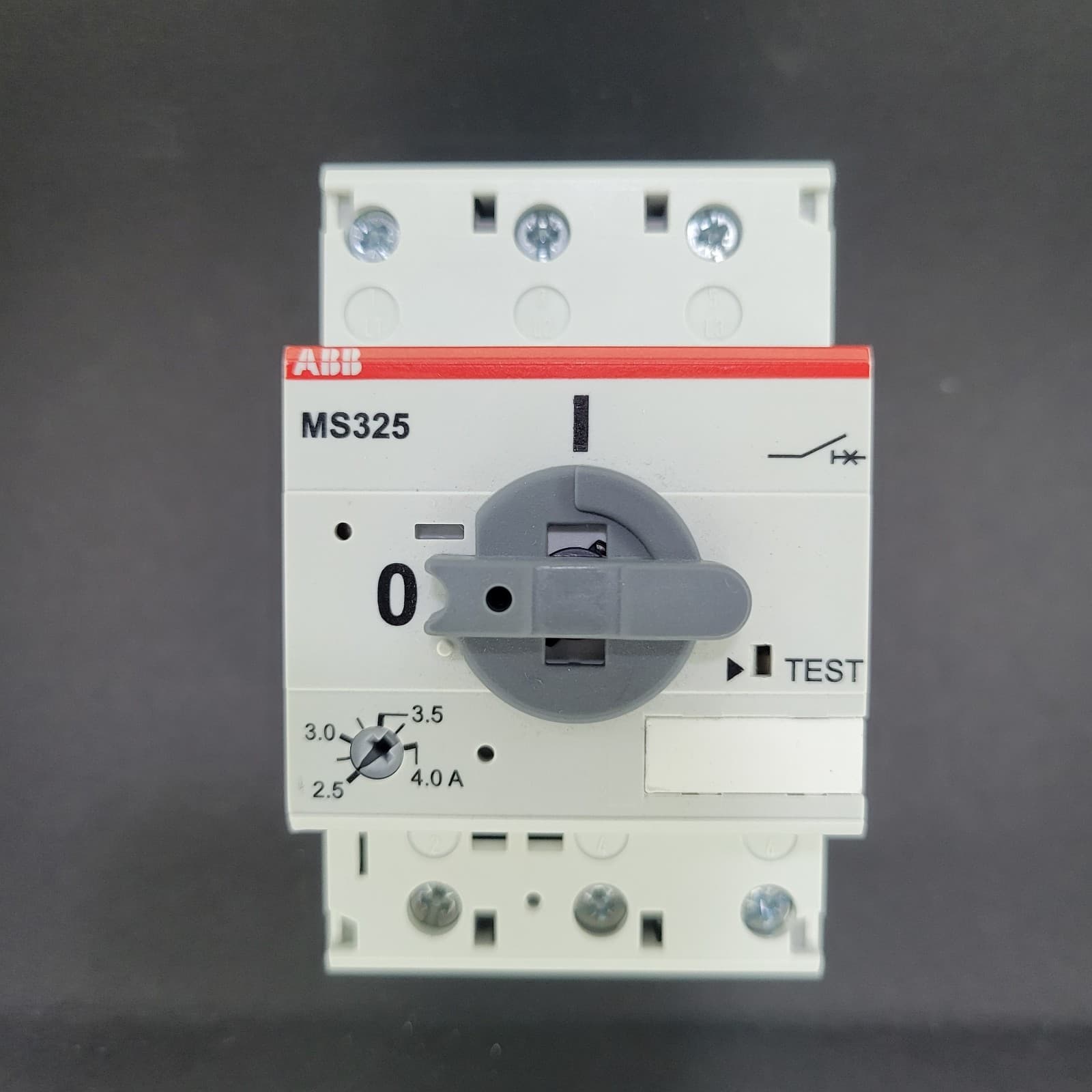 ABB 2.5 - 4.0 AMP Manual Motor Starter 690 VAC MS325