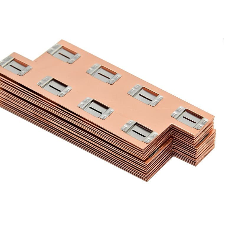 Custom 0.2mm  High Current Density Irregularly Shaped Copper  Nickel Busbar 4