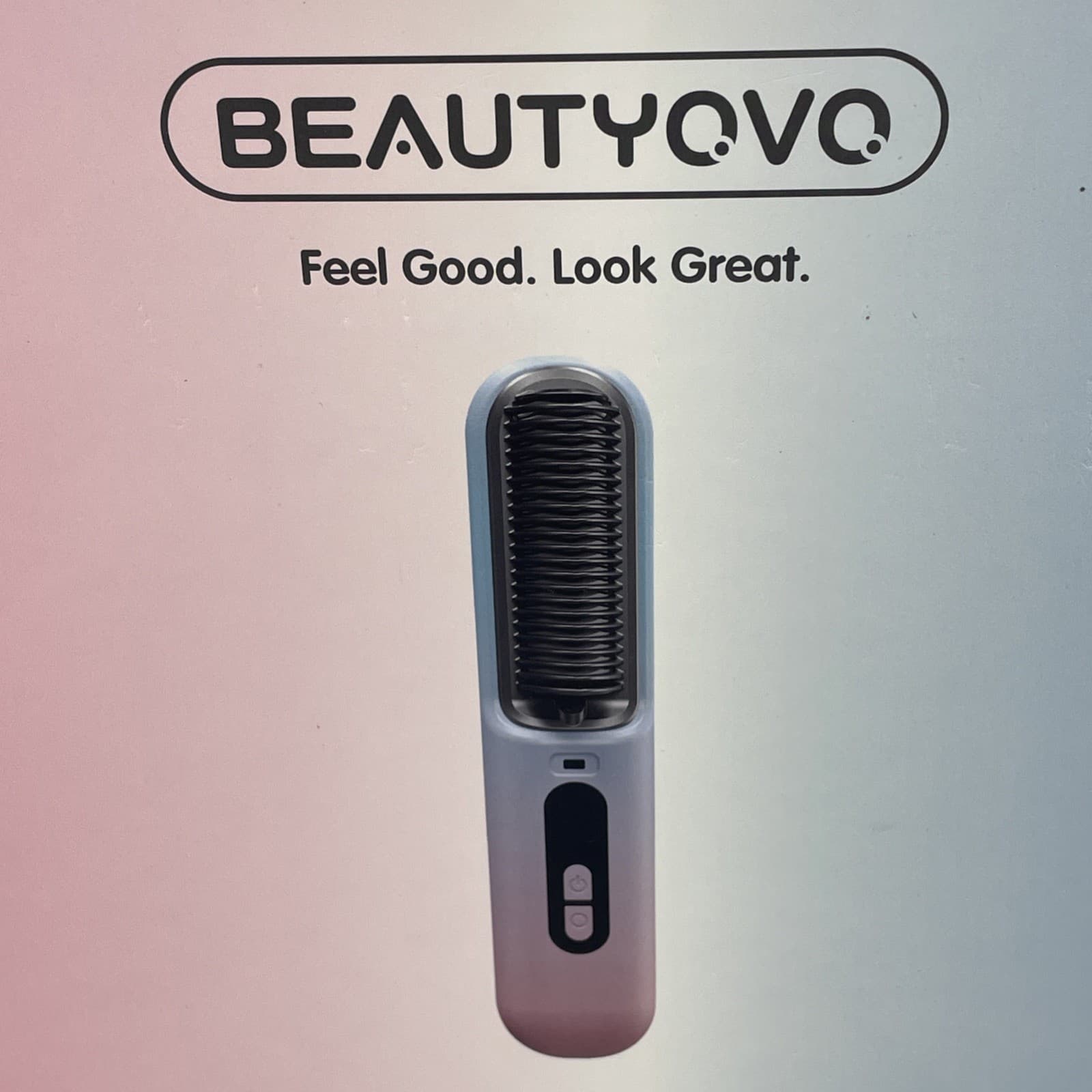 BEAUTYOVO Travel TSA-Friendly Cordless Hair Straightener/Comb/Curler Open Box 6