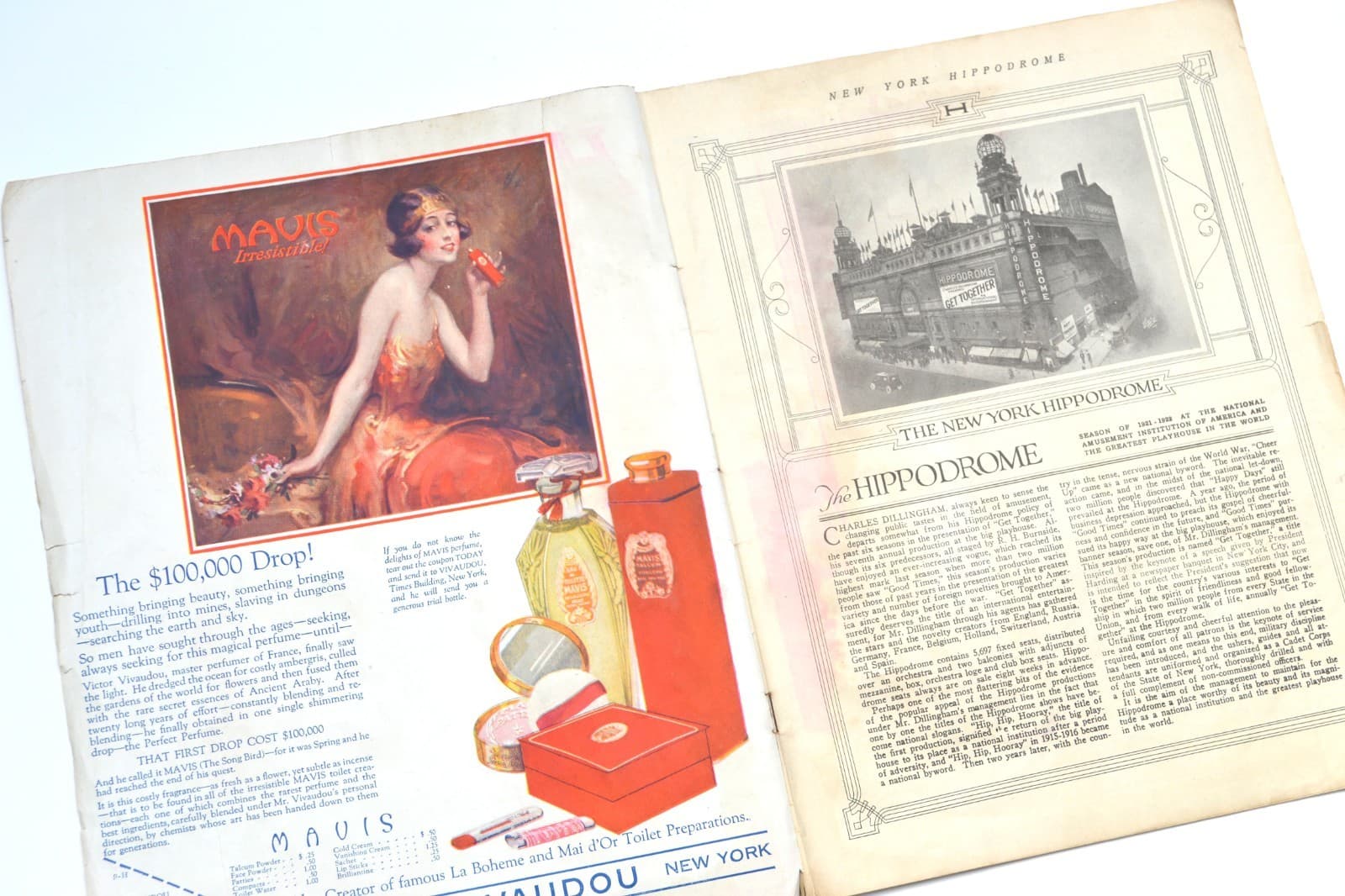 New York Hippodrome Souvenir Book Program Charles Dillingham 1921 Ruth Eastman 3