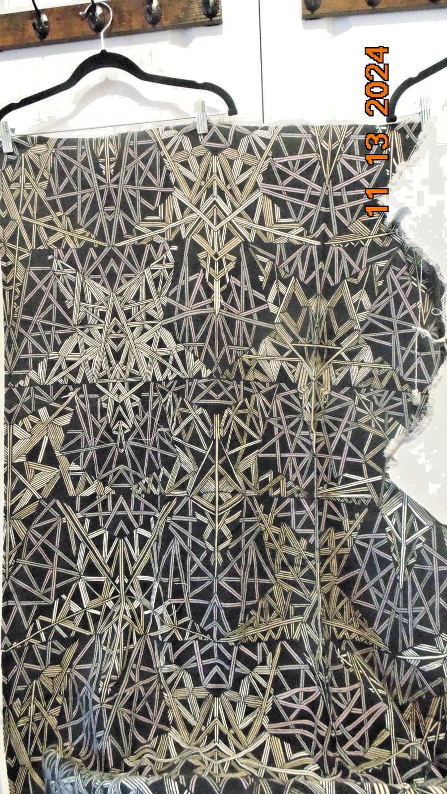 Eveningstar by Wendy Klein & Jack Lenor Larsen Design Studio 1972 Fabric 1.5 yds 4