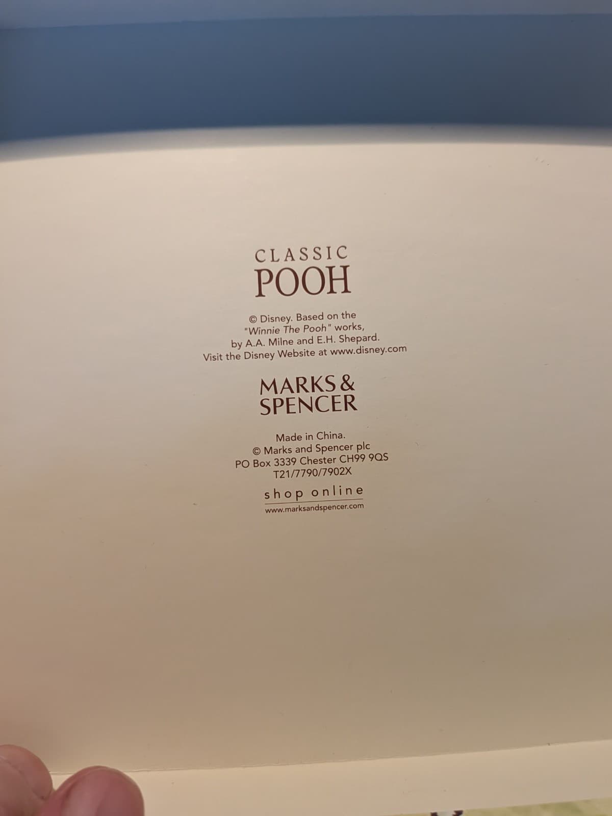 Marks and Spencer classic Pooh photo album New, ribbon box great for baby gift 5