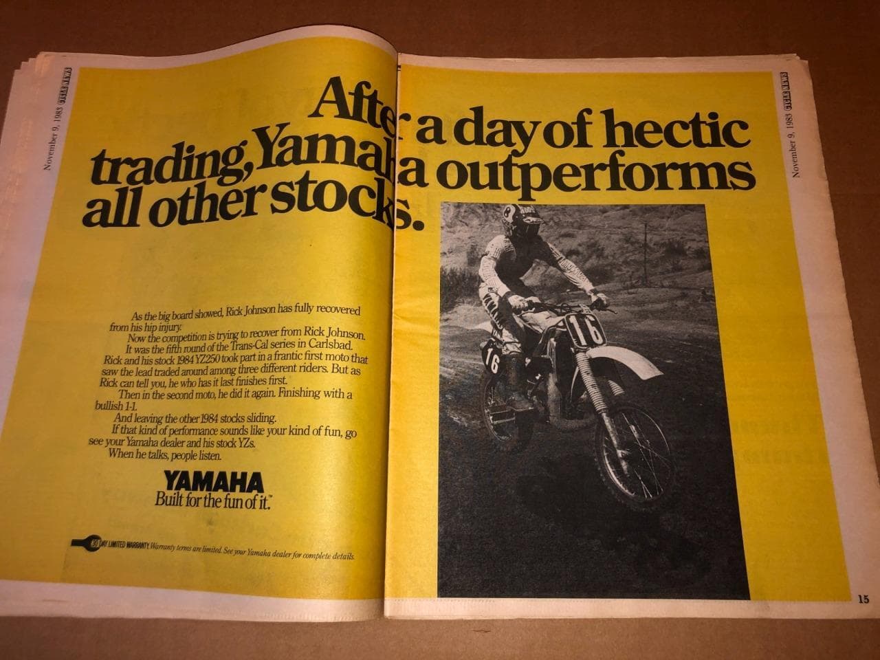 CYCLE NEWS WEST Newspaper Vol XX #43 Nov 1983 vtg mx ahrma motocross motorcycle 6