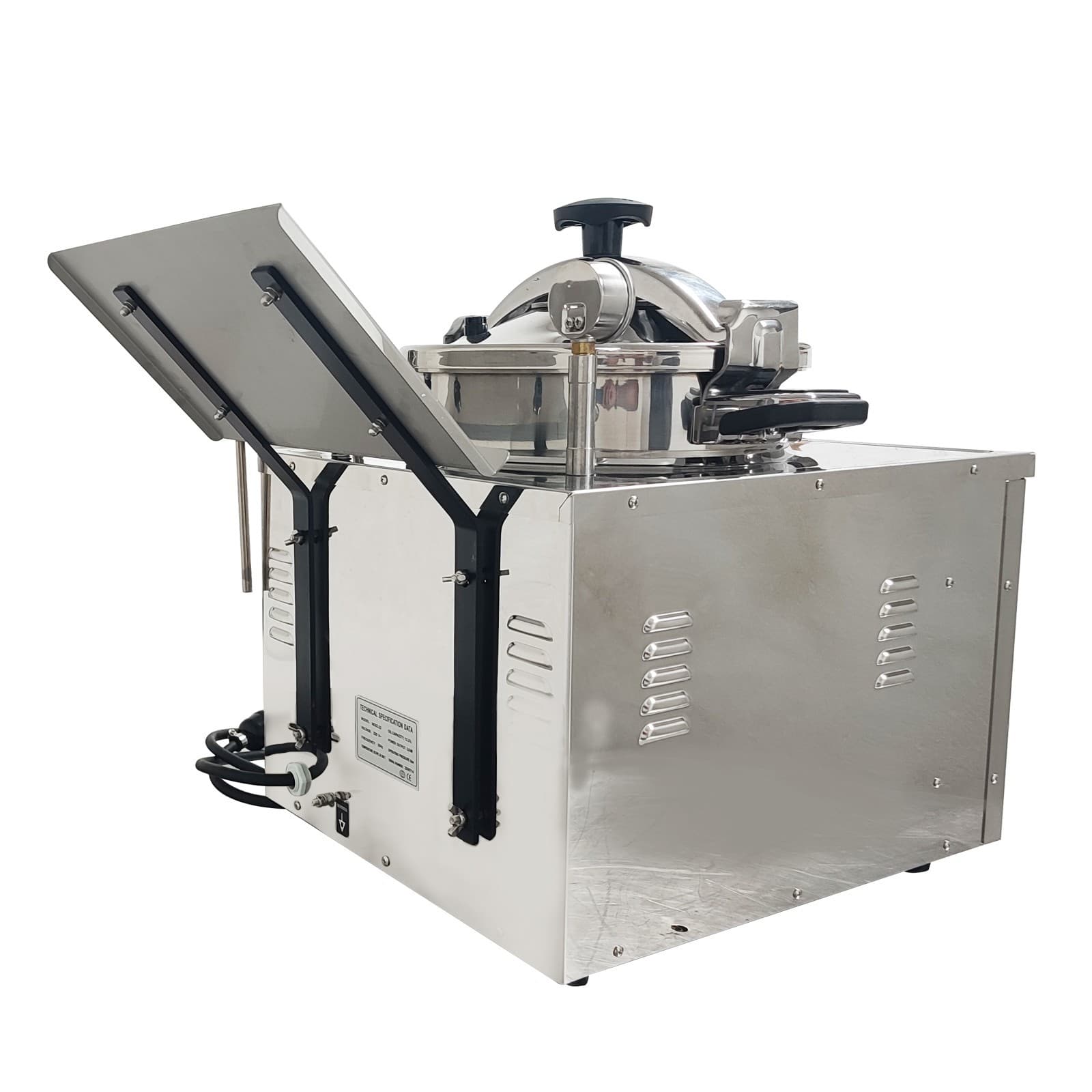 220V 22L Numerical Control Fried Chicken Stove Stainless Steel Pressure Fryer 5