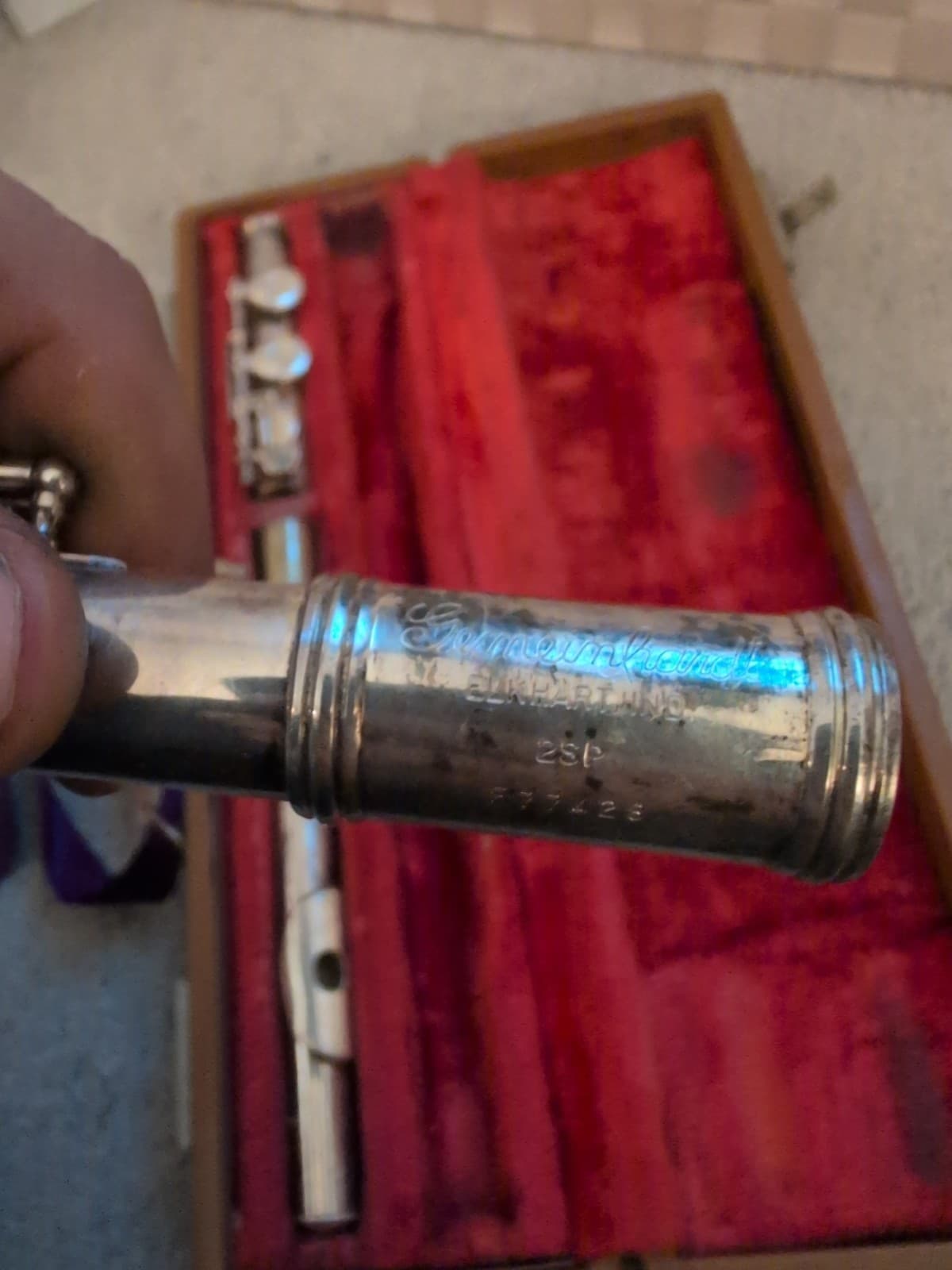 Used Germainhardt 2SP Flute with Case 6