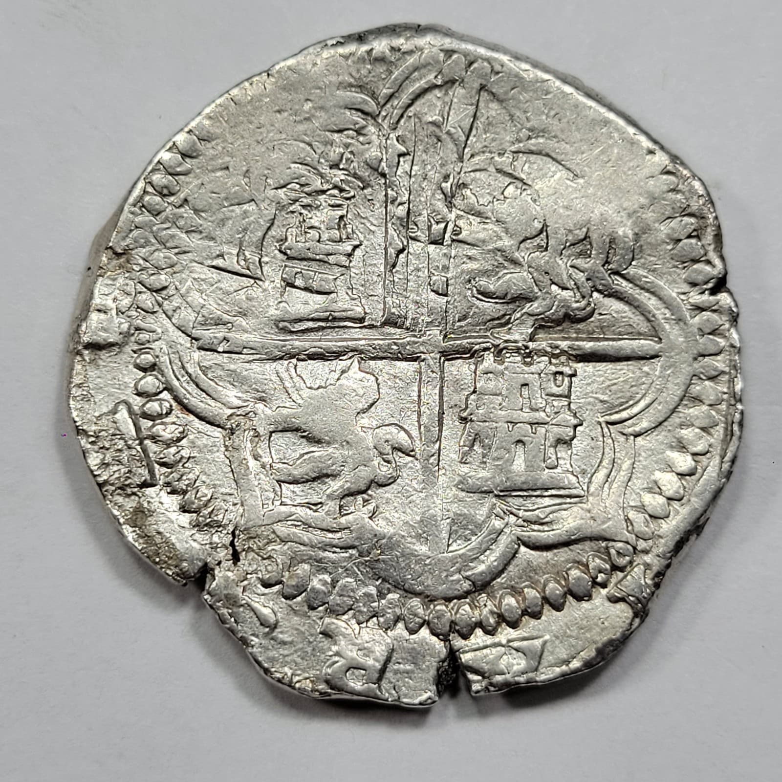 1589-1615 Cob 8 Reales Potosi Bolivia Assayer B Higher Grade AU Nice *K642 2