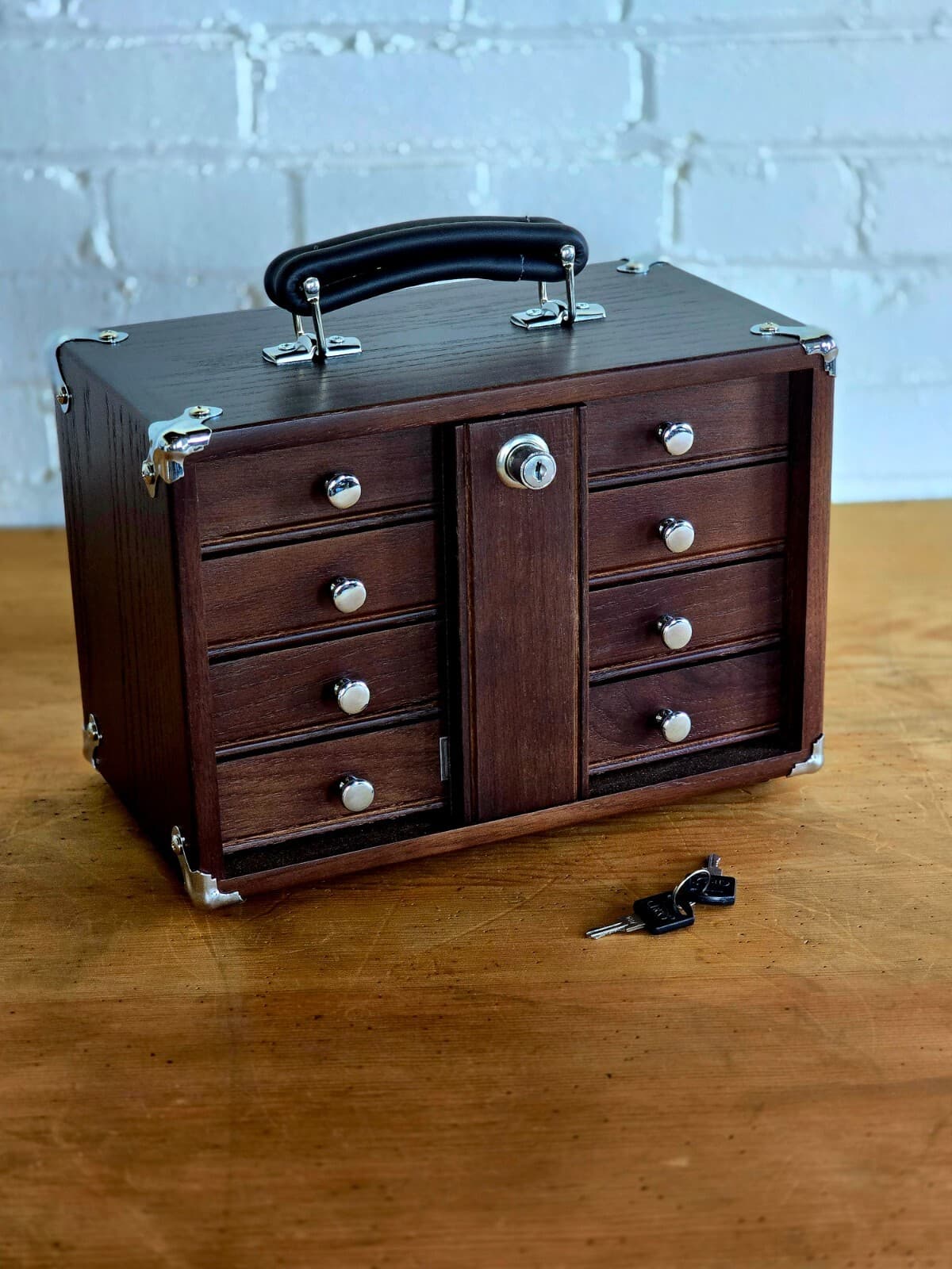 NEW GI-T12 Dark Oak 4-Drawer Mini Chest by Gerstner International PRE-TARIFF!!! 5