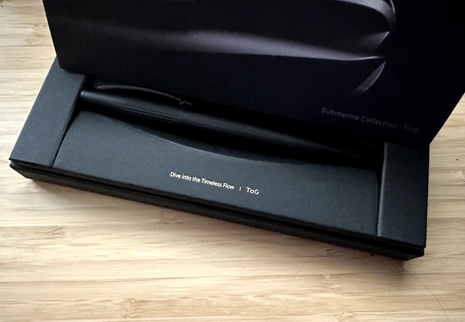 Submarine Tag Pen Fountain Pen Fine Nib Steel Black 6