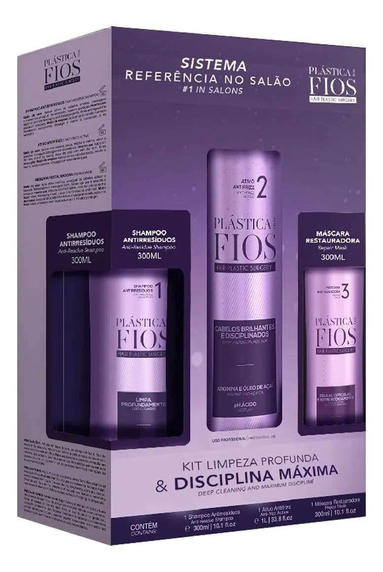 Cadiveu Plastica dos Fios 3 Steps Brazilian Keratin + Cadiveu Liso Mágico 215ML 2