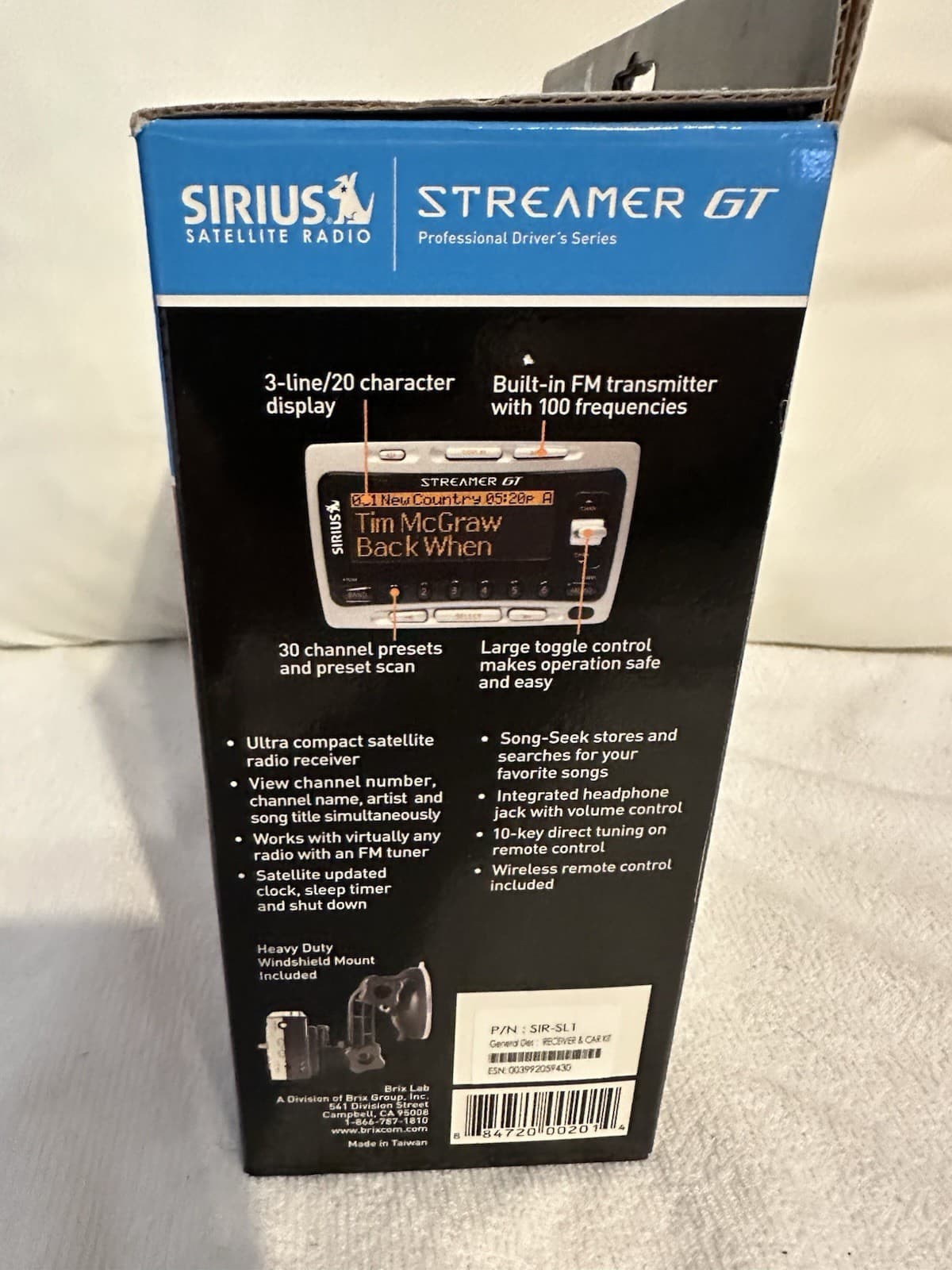 Sirius Satellite Radio Streamer GT Pro Driver's Series with Vehicle Kit NEW! 2