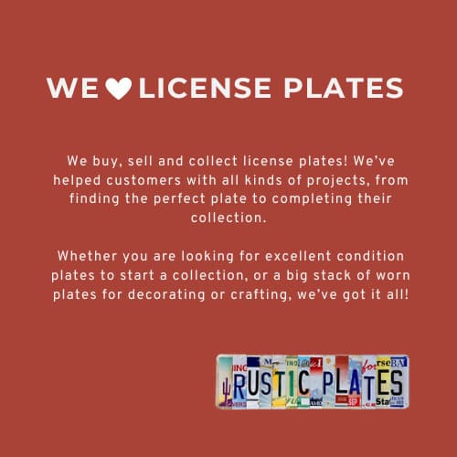 100 South Dakota Craft Condition License Plates - Mix of Versions 2