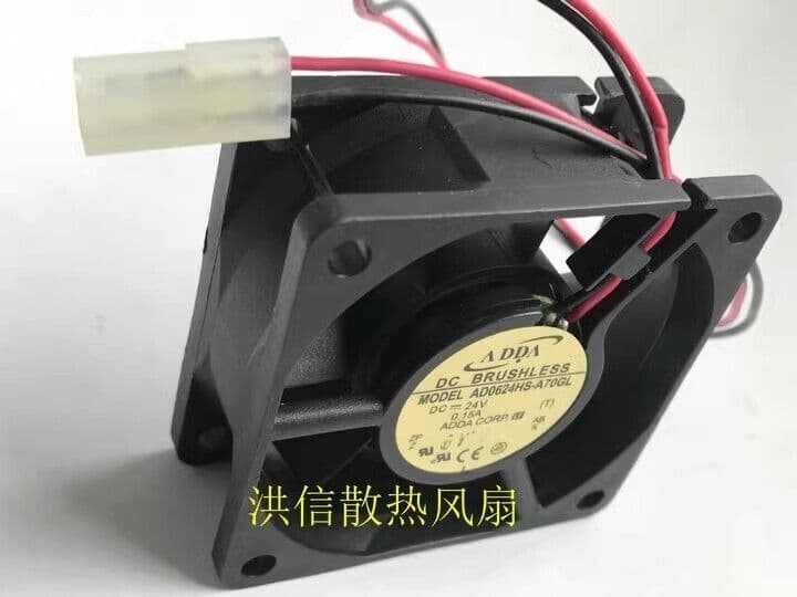 ADDA AD0624HS-A70GL 6025 DC24V 0.15A 60*25MM 6CM 2-Pin Inverter Cooling Fan