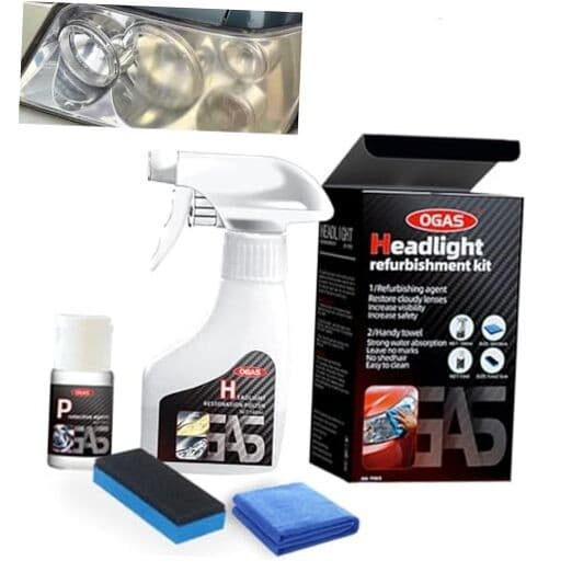 New Automotive Headlight Restoration Kit,Oxidized and Yellowed Automotive