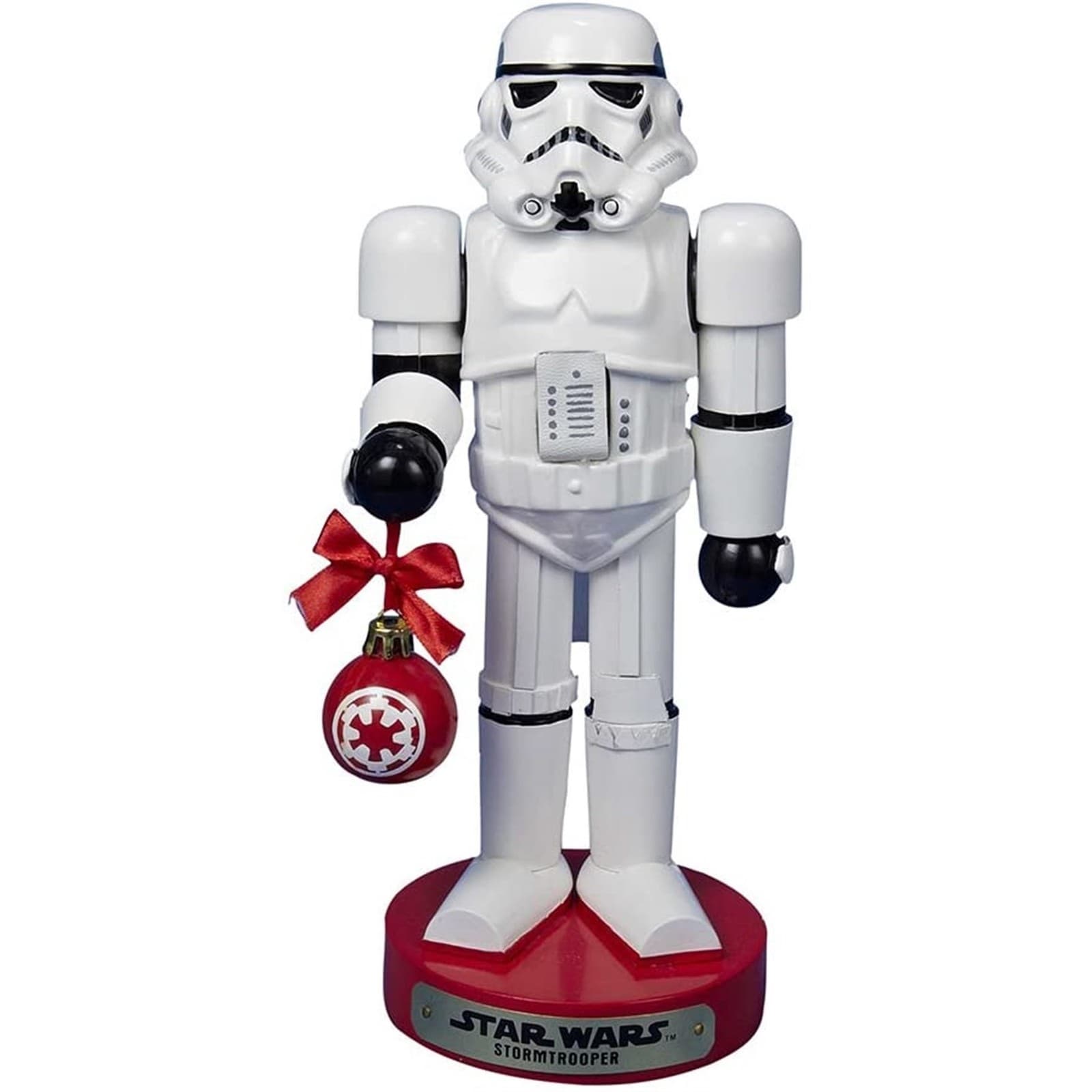 Kurt Adler Stormtrooper with Ball Ornament Nutcracker, 12-Inch 2