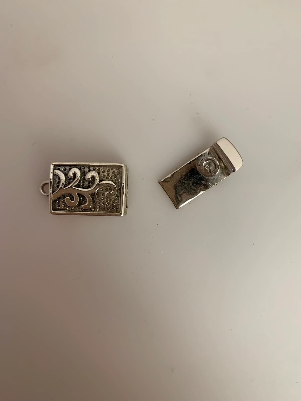 Sterling Silver one Pcs Clasp Size:23mmX10mm C7SS 2