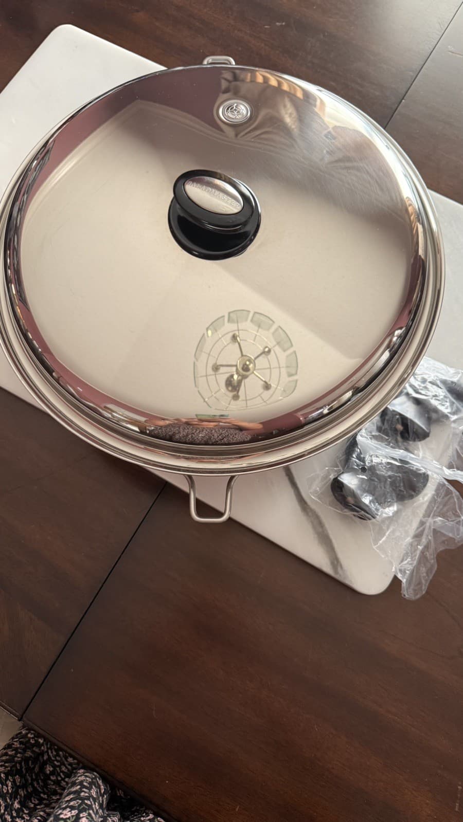 SaladMaster Wok/Braiser 316Ti- Titanium Stainless Steel 9 QUART USA 