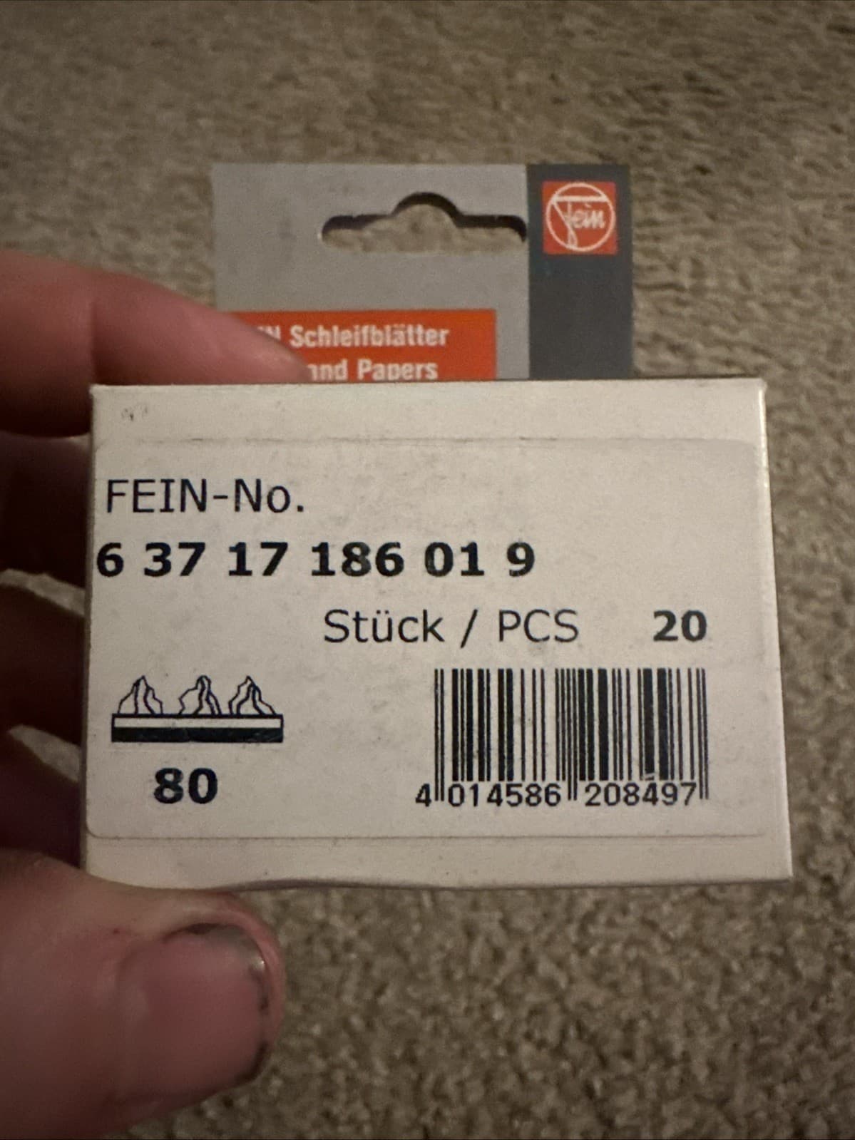 Fein Detail Sander 80 Grit 20pc Hook Loop Oscillating Tool Sand Paper Multimaste 2