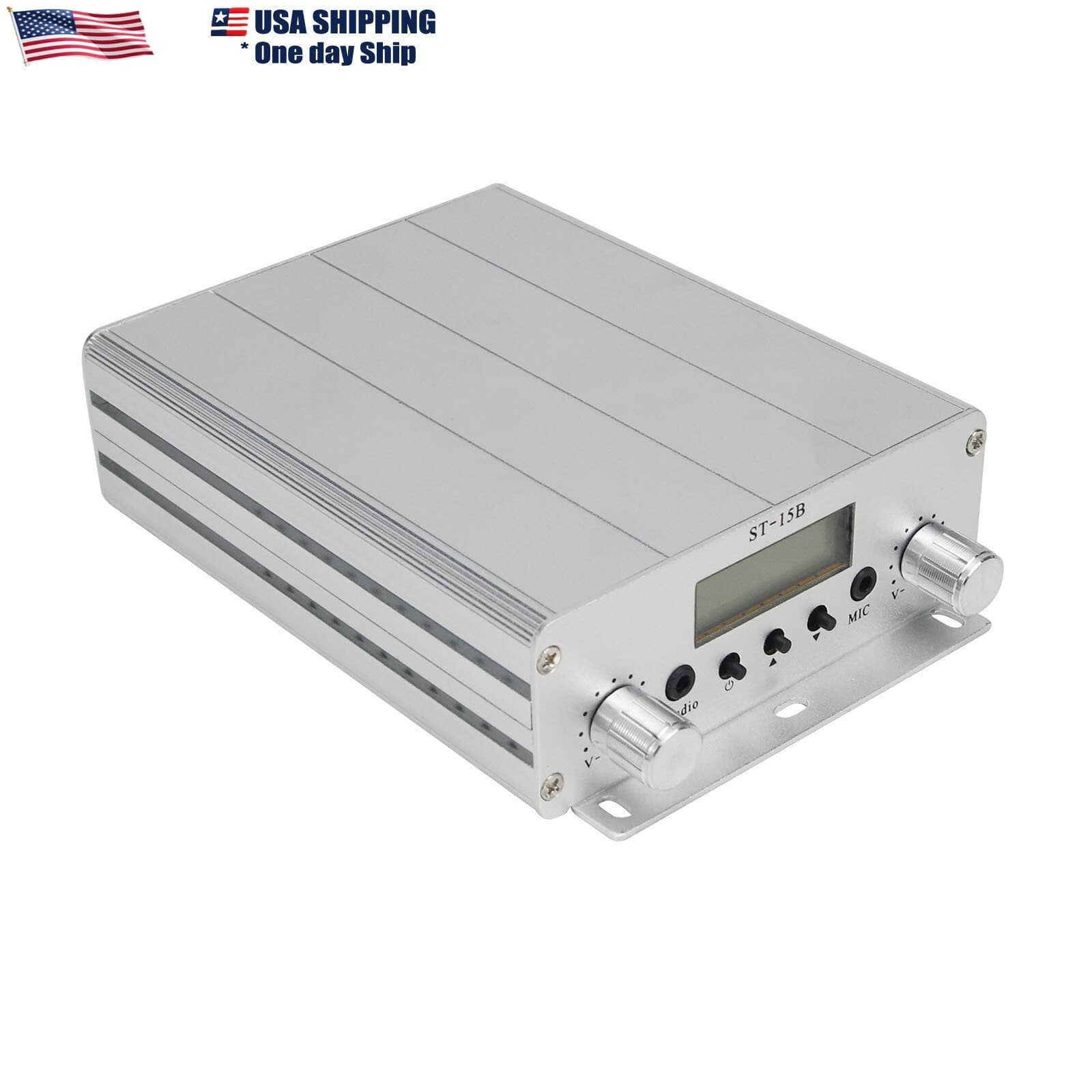 76MHz-113MHz 15W FM Broadcast Transmitter Stereo PLL FM Radio Broadcast Station