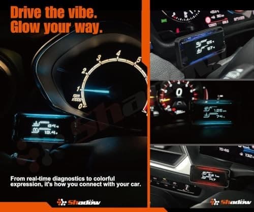  OBD2 Display D-Meter 2 Plus - Minimalist & Futuristic Multi-Functional Gauge  3