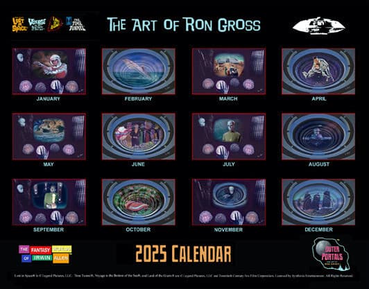 Lost In Space - The Fantasy Worlds of Irwin Allen - 2025 Calendar Time Tunnel 2