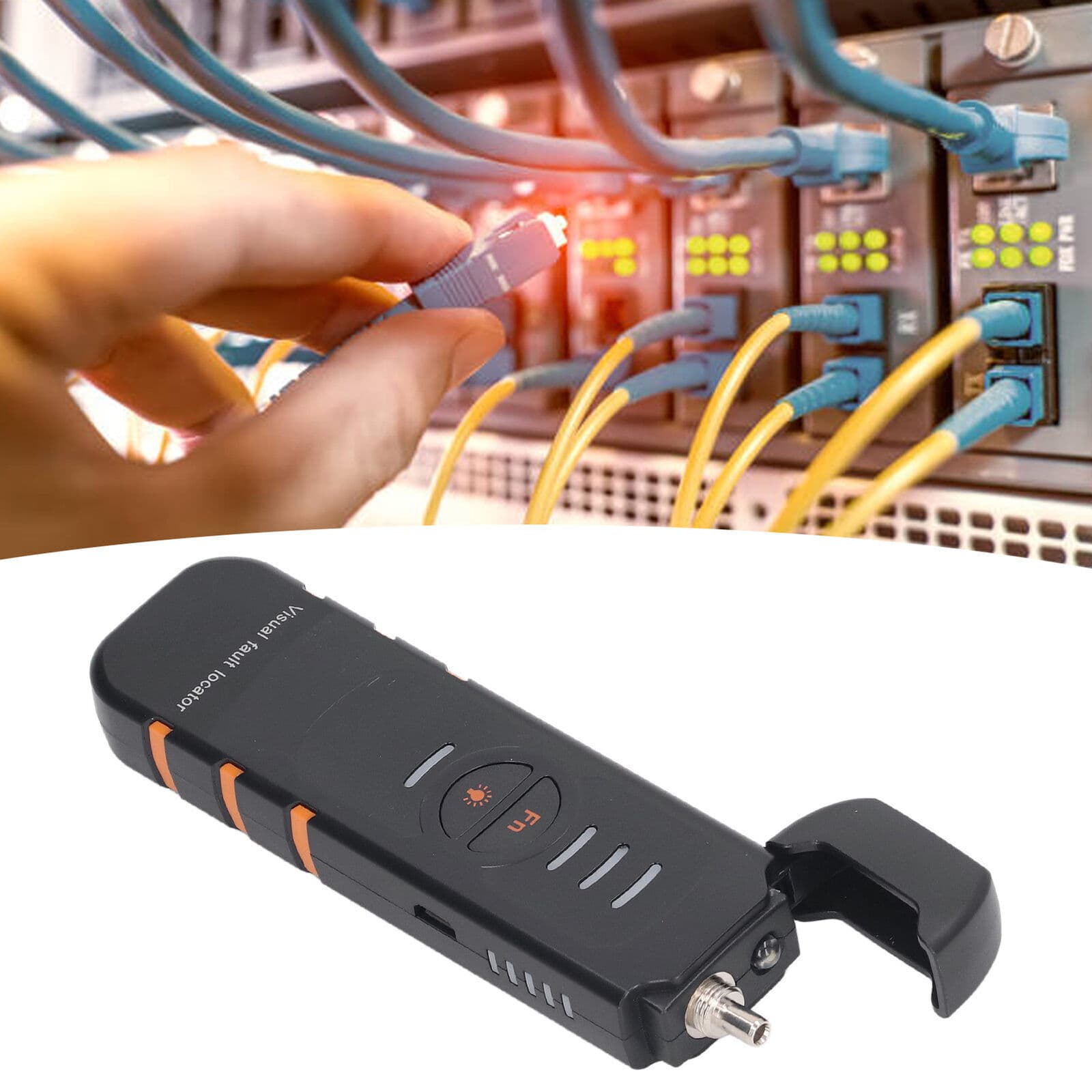 Visual Fault Locator Kit 5KM Fiber Optic Cable Source Tester VFL Red Light Pen 3