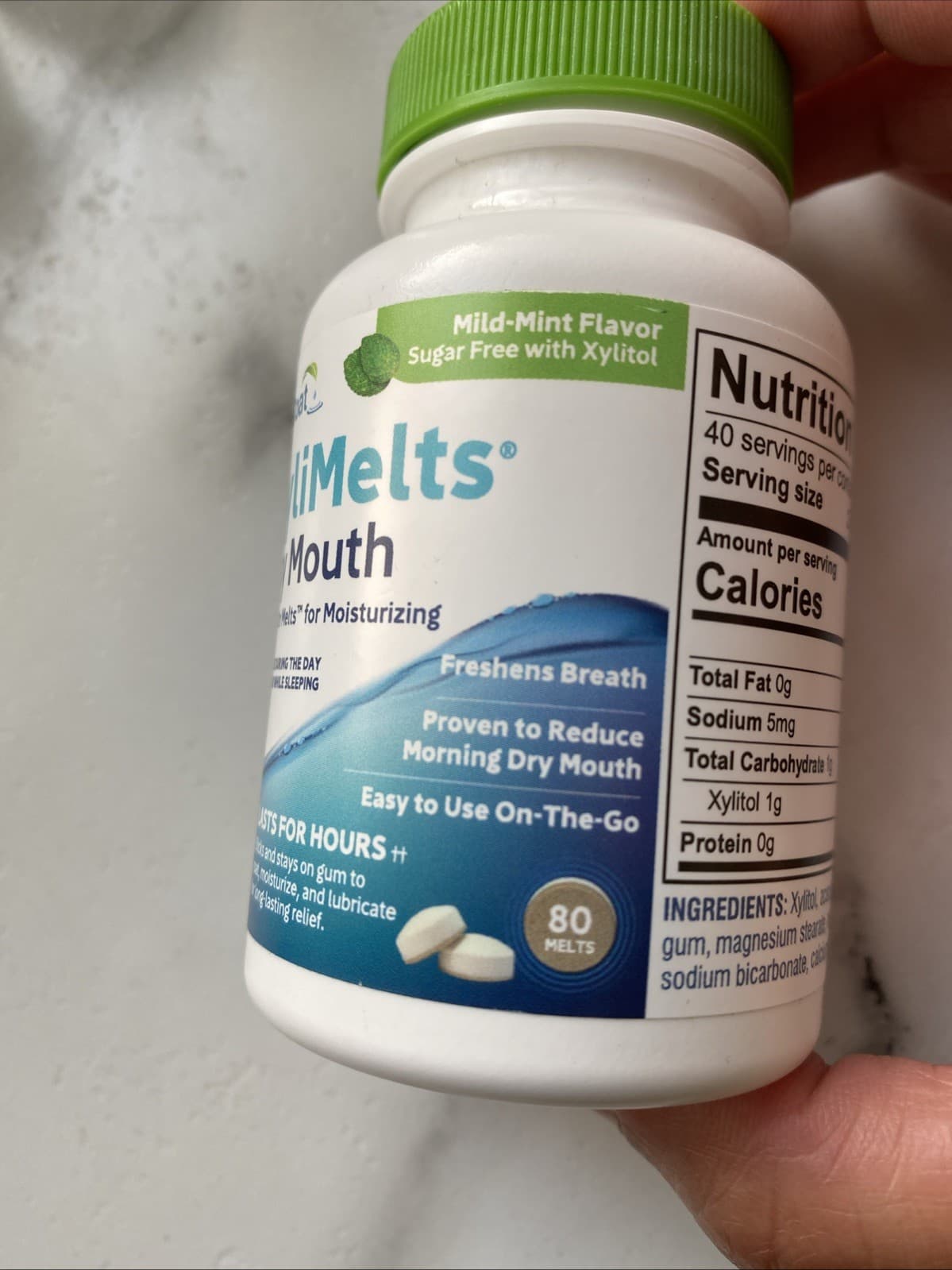 OraCoat XyliMelts Dry Mouth Relief Oral Adhering Discs Mild Mint 80 Count 2