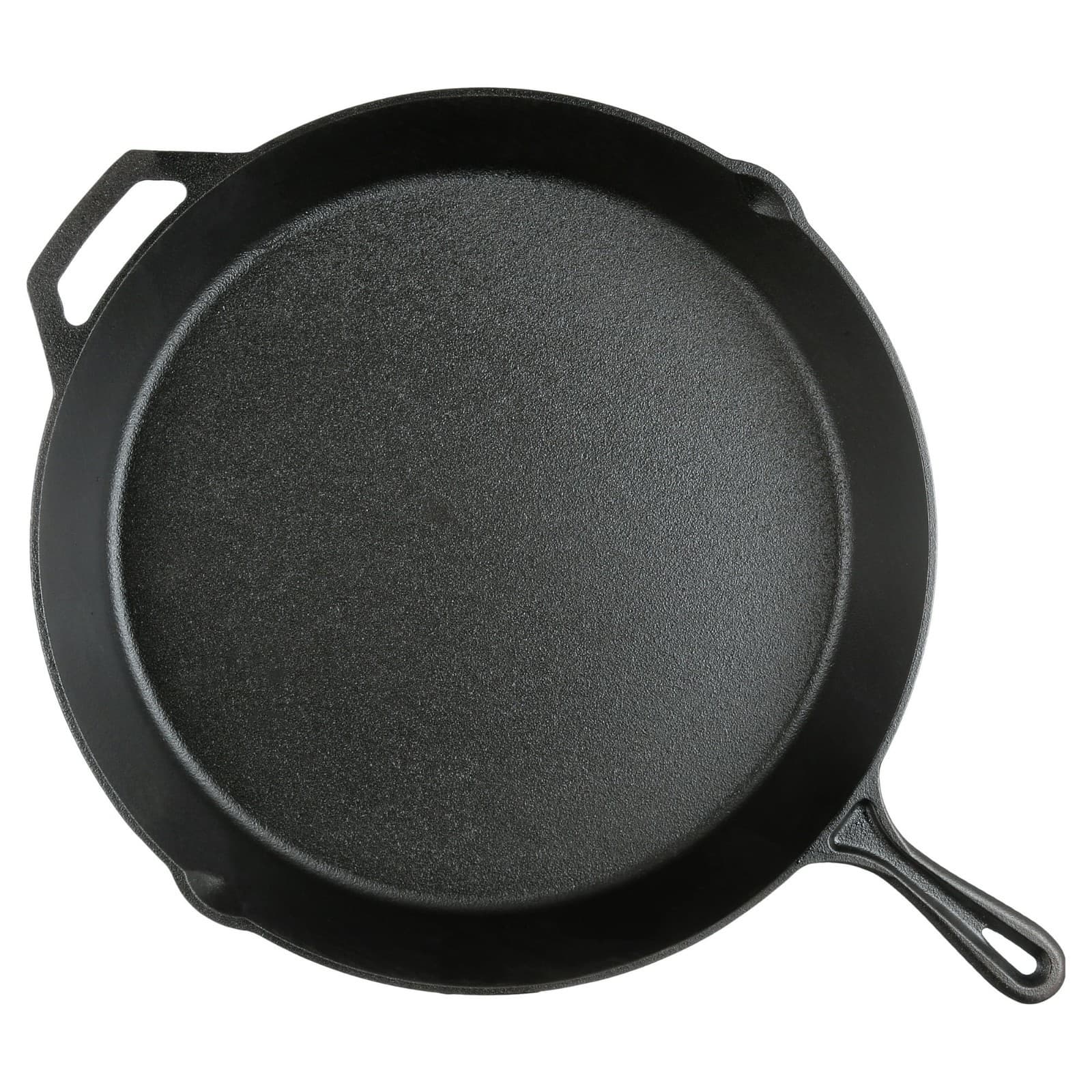 Ozark Trail 15" Pre-Seasoned Cast Iron Skillet with Handle and Lips 3