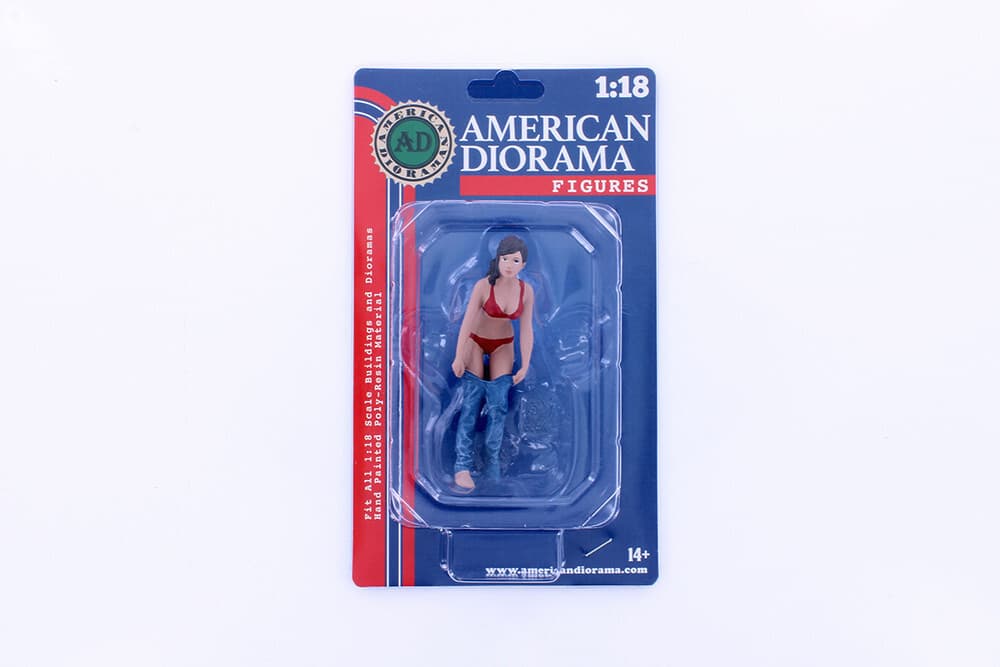 Gina Red Swim Suit Beach Girls American Diorama 1:18 Female Lady 4" Figure 2