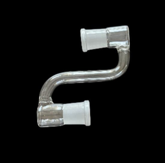 Glass S Drop Down Adapter - 14mm - 18mm – Male/Female Joint – Multiple Sizes USA 2