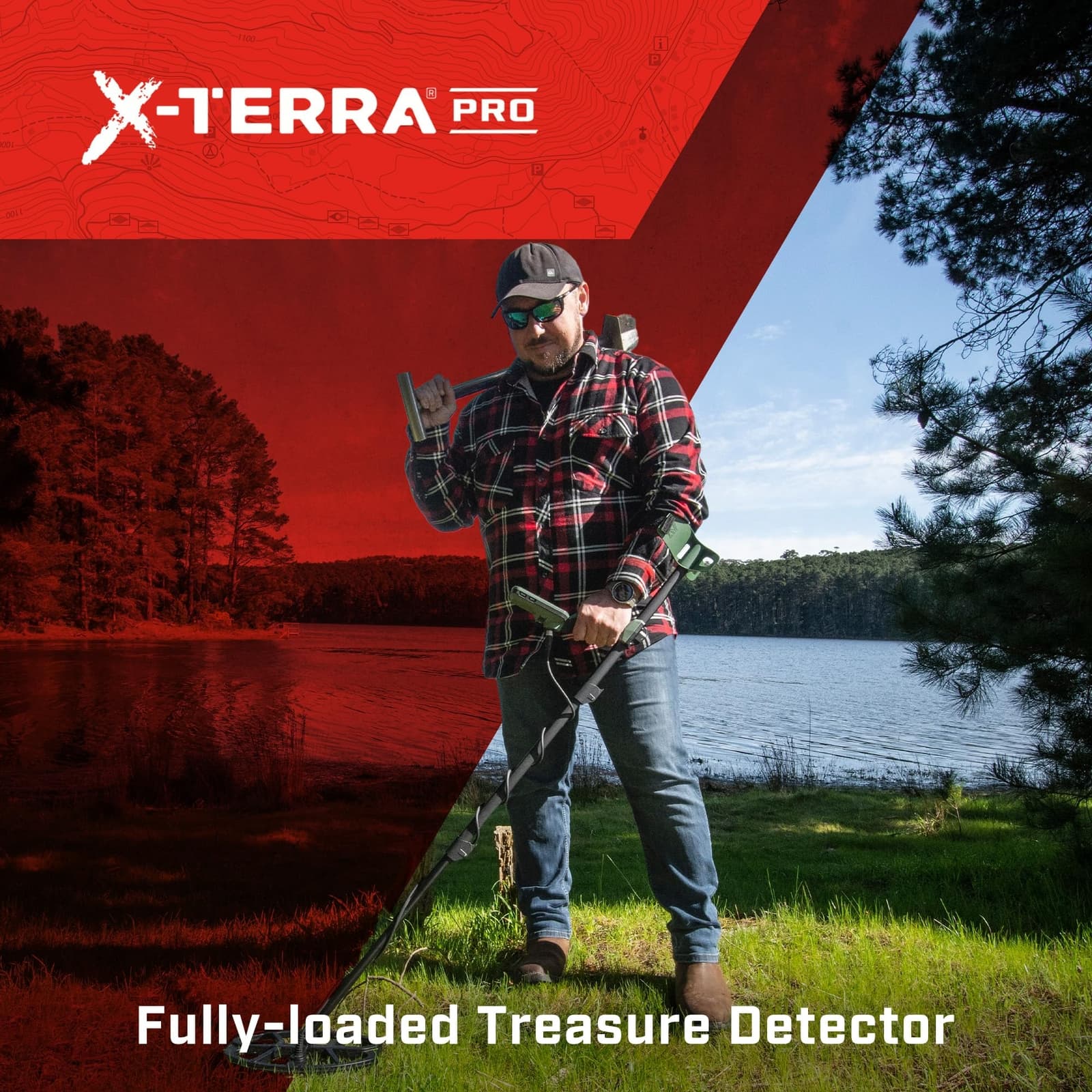MINELAB X-Terra PRO Waterproof Treasure Metal Detector for Adults (3 Detect Mode 2