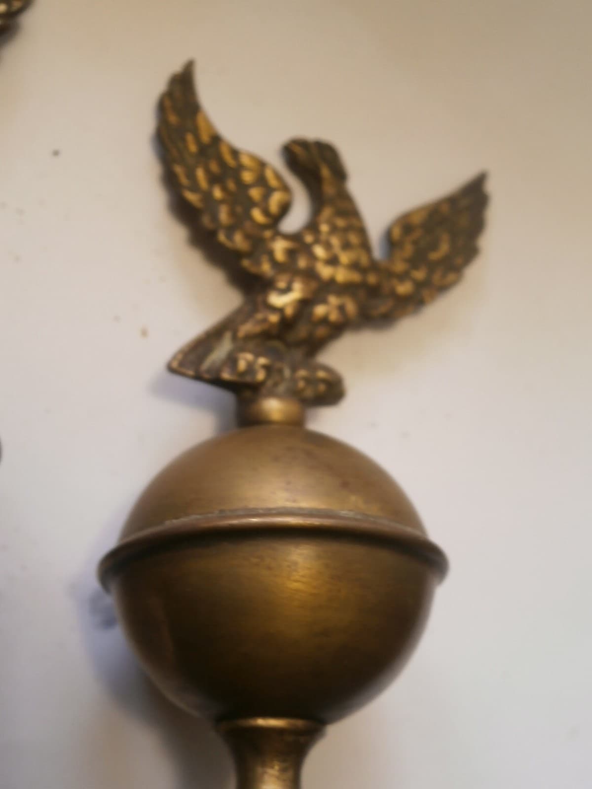 3 antique longcase grandfather clock finials  4