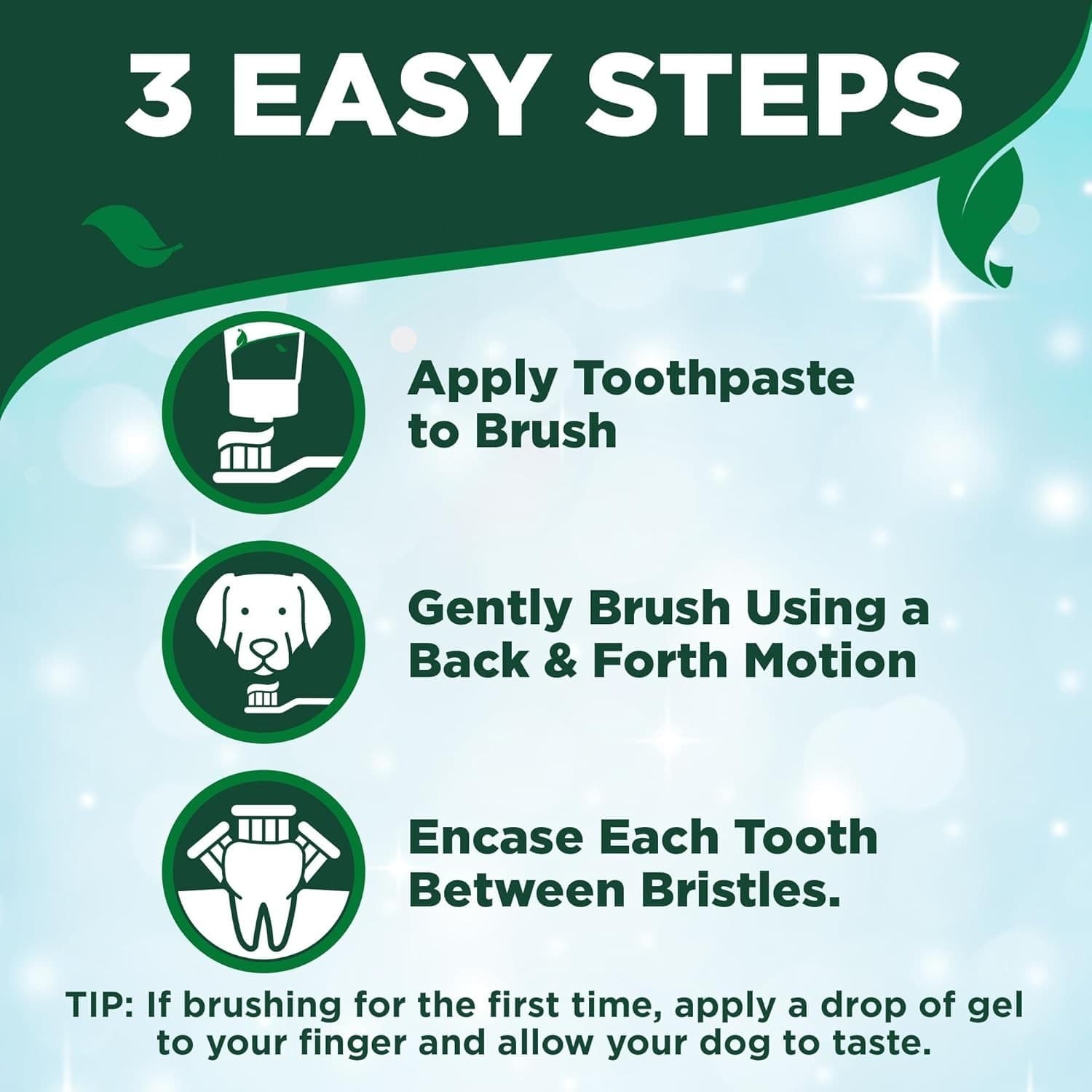 Vet’s Best Dog Toothbrush and Enzymatic Toothpaste Set | Teeth Cleaning and 6