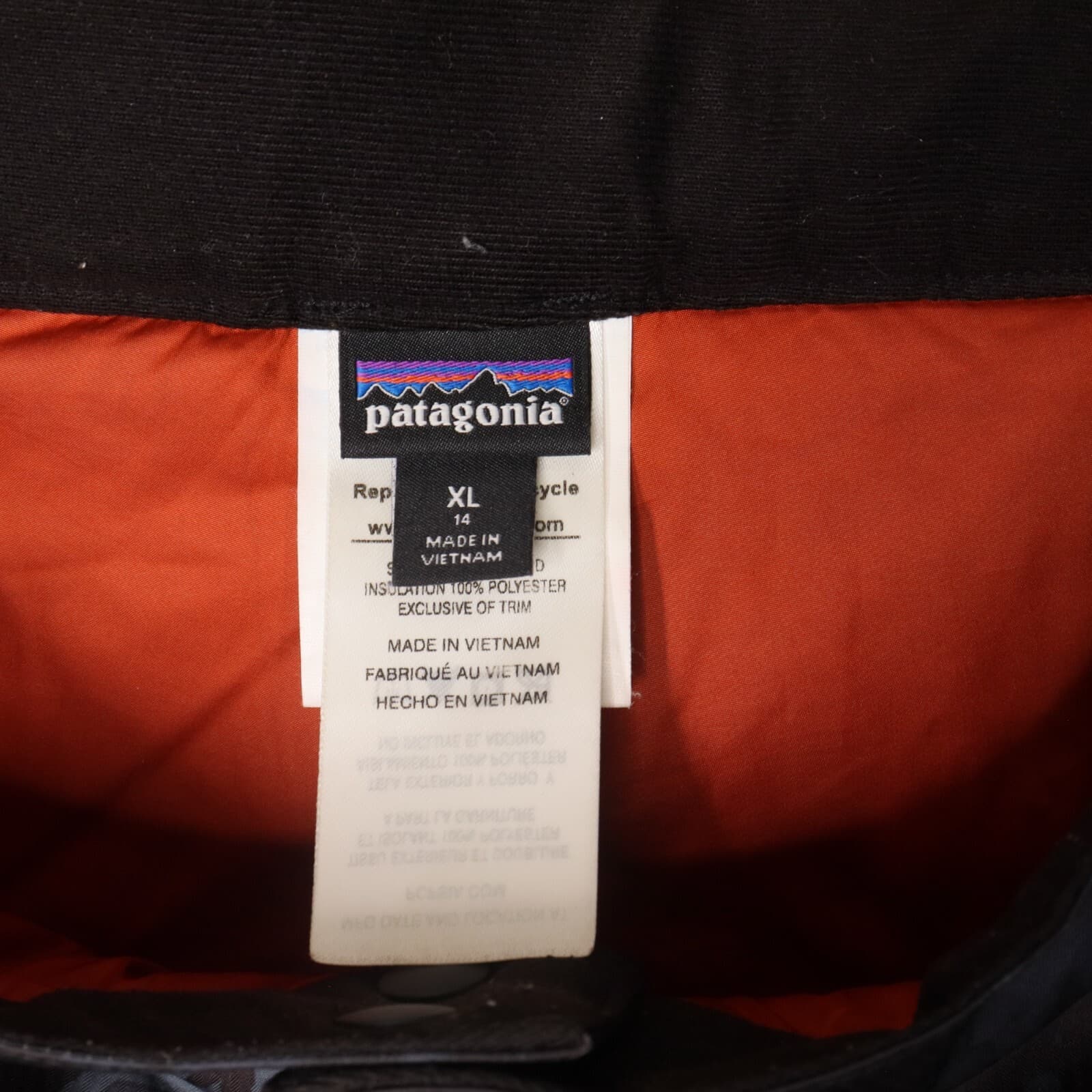 Patagonia SnowShot H2NO Ski Snowboarding Pants Youth Size XL Blue Camo 68490 5