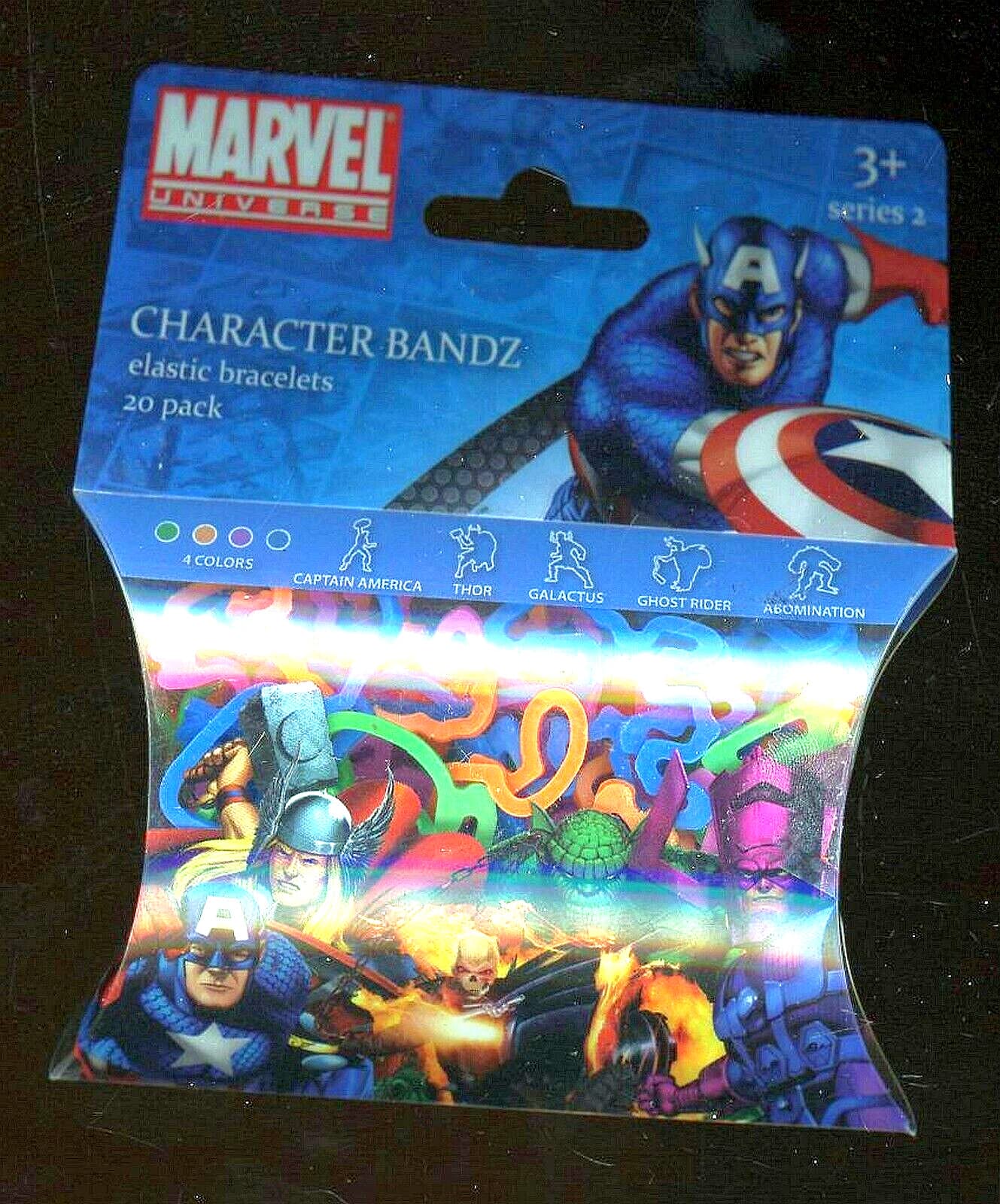 Super Hero Wrist Bands 2 packages 6" - 13" Rubber Jewelry Fun Toy 40 Bands 2